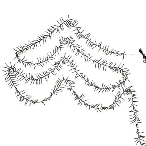 Kurt Adler Cul 1000-Light 33-Foot Cluster Garland With Multi-Color 3Mm Led Bulbs