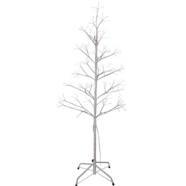 Kurt Adler 4-Foot White Birch Twig Tree With Multi-Color 8-Function Lights