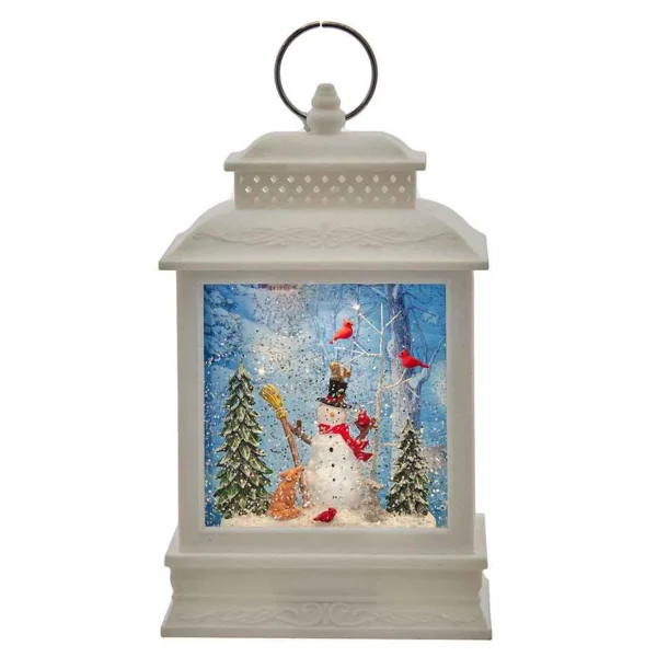 Kurt Adler 10.6-Inch Battery-Operated Led Snowman Water Lantern