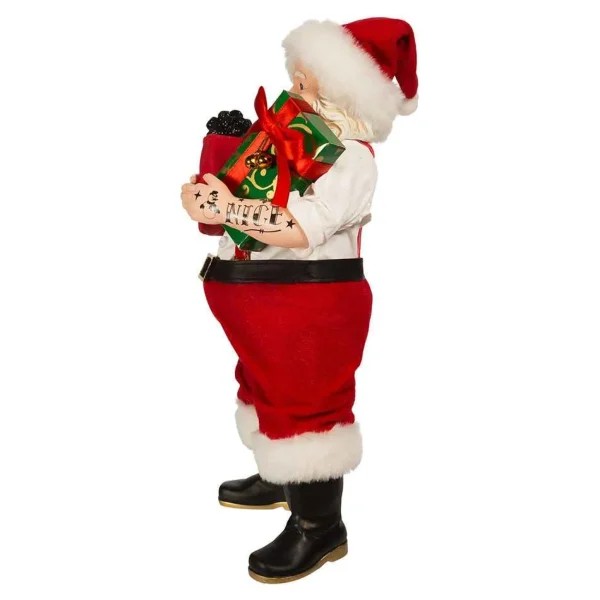 Kurt Adler 10.5-Inch Fabriche Santa With Tattoos