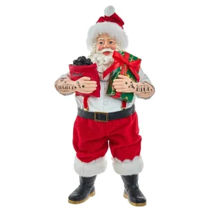 Kurt Adler 10.5-Inch Fabriche Santa With Tattoos