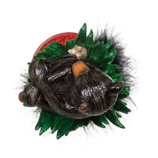 Kurt Adler 18-Inch Hollywood Black Bear Hat Nutcracker