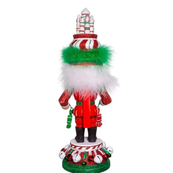 Kurt Adler 15-Inch Hollywood Nutcrackers™ Red, White And Green Candy Tower Hat Nutcracker