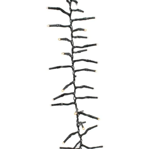 Kurt Adler 3000-Light 98-Foot Cluster Garland With Warm White Led Lights