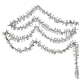 Kurt Adler 3000-Light 98-Foot Cluster Garland With Warm White Led Lights
