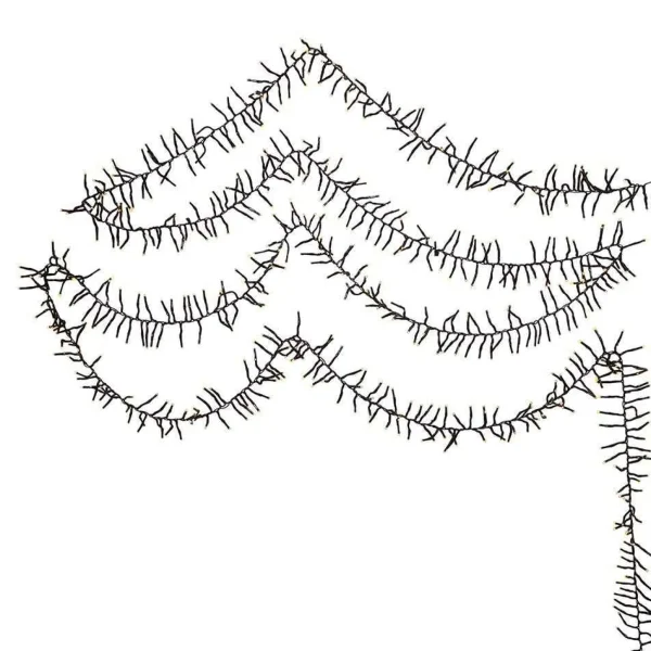 Kurt Adler 3000-Light 98-Foot Cluster Garland With Warm White Led Lights