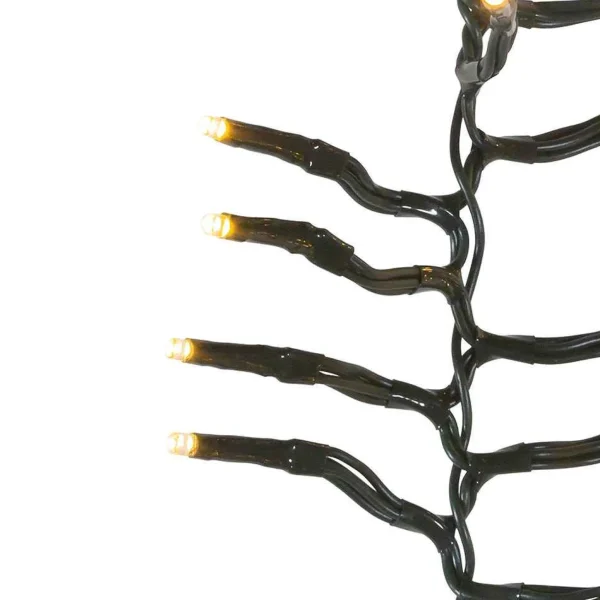 Kurt Adler 3000-Light 98-Foot Cluster Garland With Warm White Led Lights