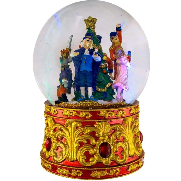 Kurt Adler 120Mm Musical Lighted Nutcracker Water Globe