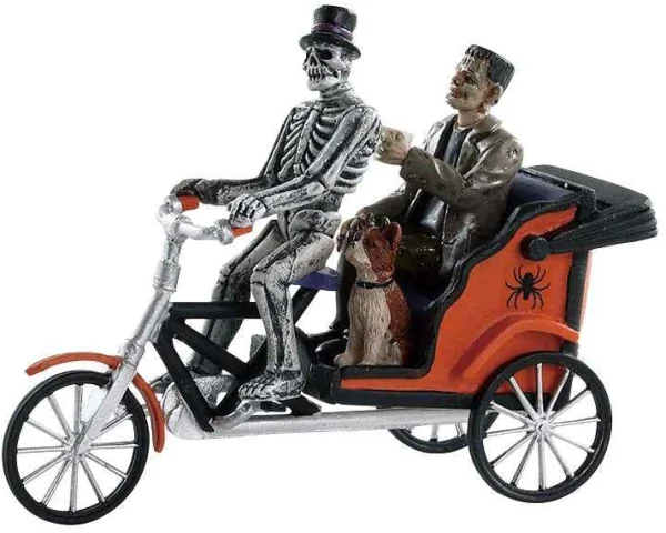 Lemax Village Collection Pedicab Ride Figurine #82572