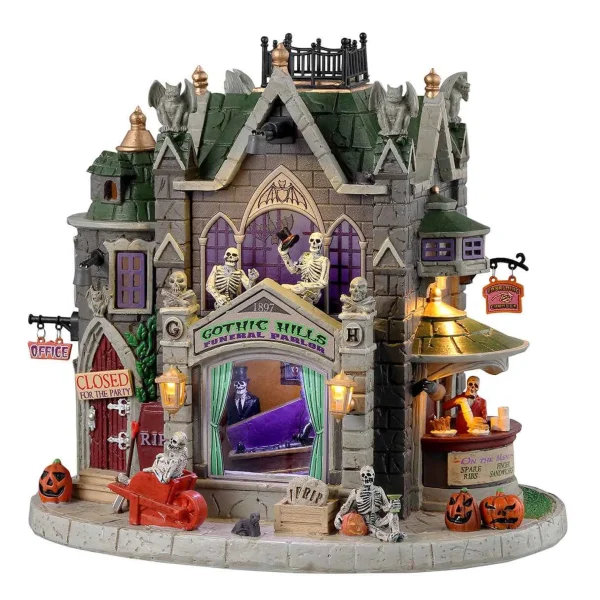 Lemax Village Collection Gothic Hills Funeral Parlor, Battery Operated (4.5V) #35002
