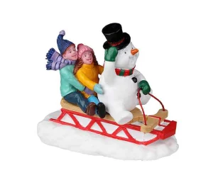Lemax Village Collection Sledding With Frosty #22119