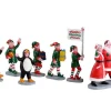 Lemax Village Collection Santa's Elf Parade, Set Of 7 #23592